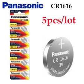 5 X סוללת כפתור CR1616 panasonic