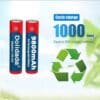 זוג סוללות נטענות AA - 9800MAH